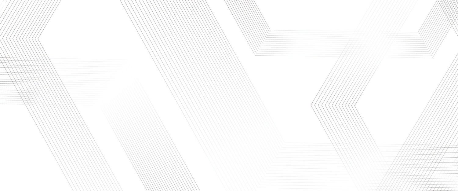 Uniting Sound Media – Vektor: Weißes geometrisches Muster mit diagonalen Linien auf transparentem Hintergrund.